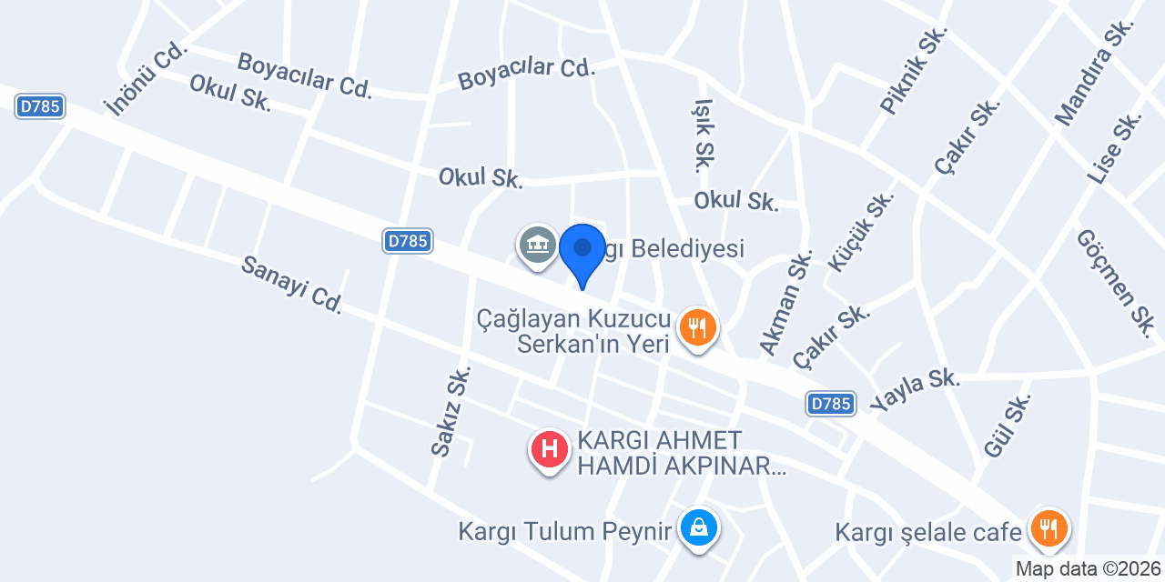Ziraat Bankası Kargı Şubesi konumu