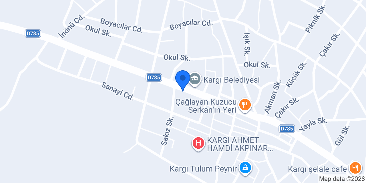 KARGI Çiçek TAKSİ (Merkez) konumu