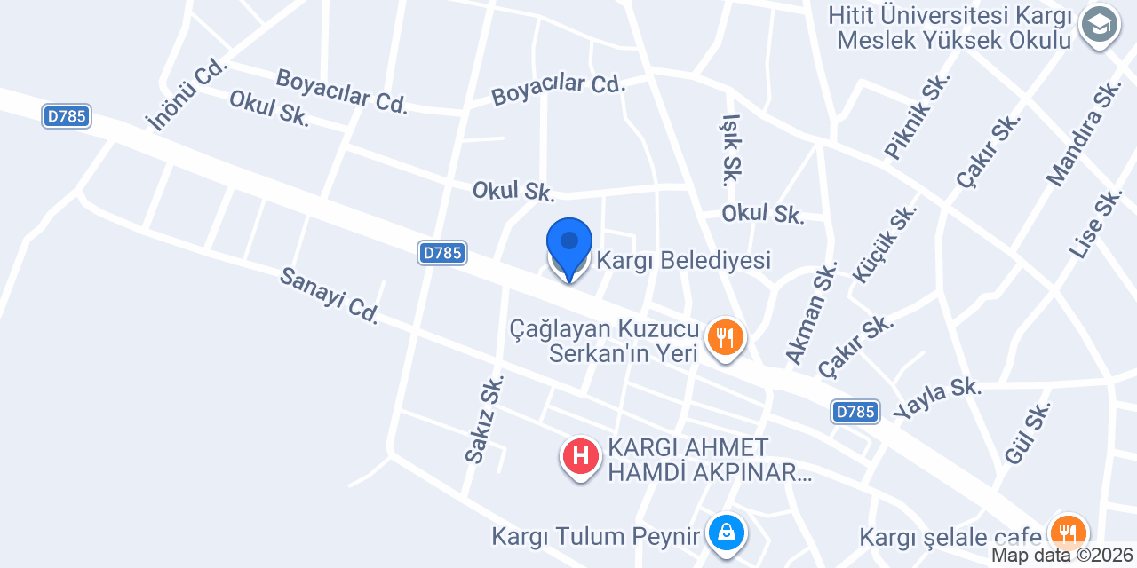 Kargı Belediyesi konumu