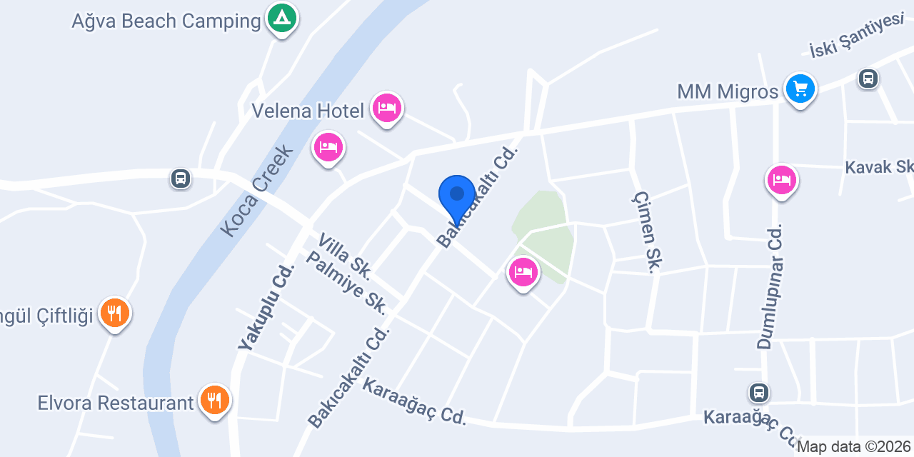 Destina Hotel Ağva konumu