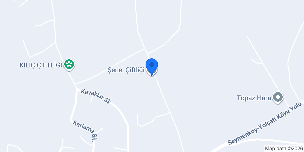 Şenel Çiftliği konumu