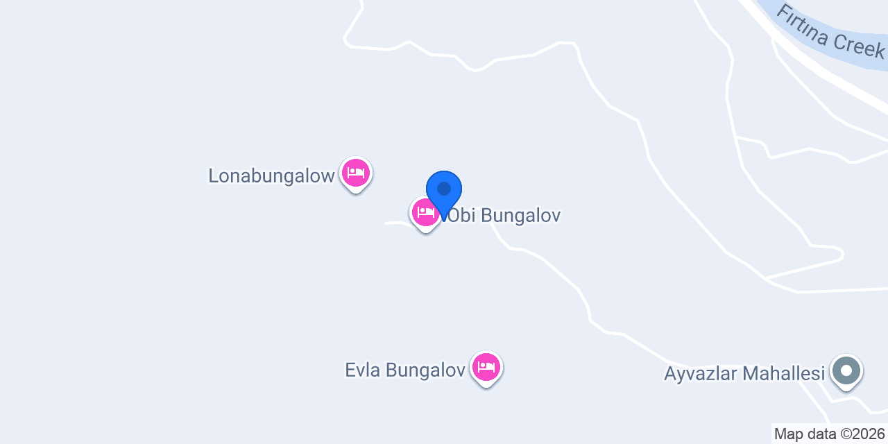 Rize Vadi Doğa Evleri konumu