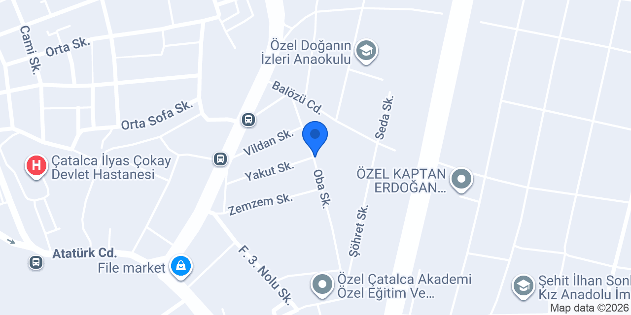 Çatalca ilçe tarım ve orman müdürlüğü konumu