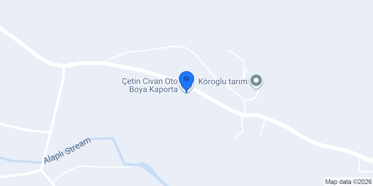 Çetin Civan Oto Boya Kaporta konumu