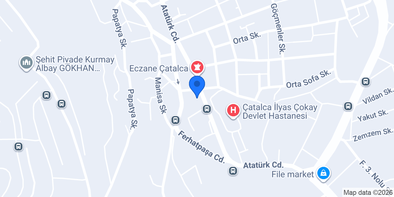 Çatalca Özcan Tekel Bayi Şarküteri konumu