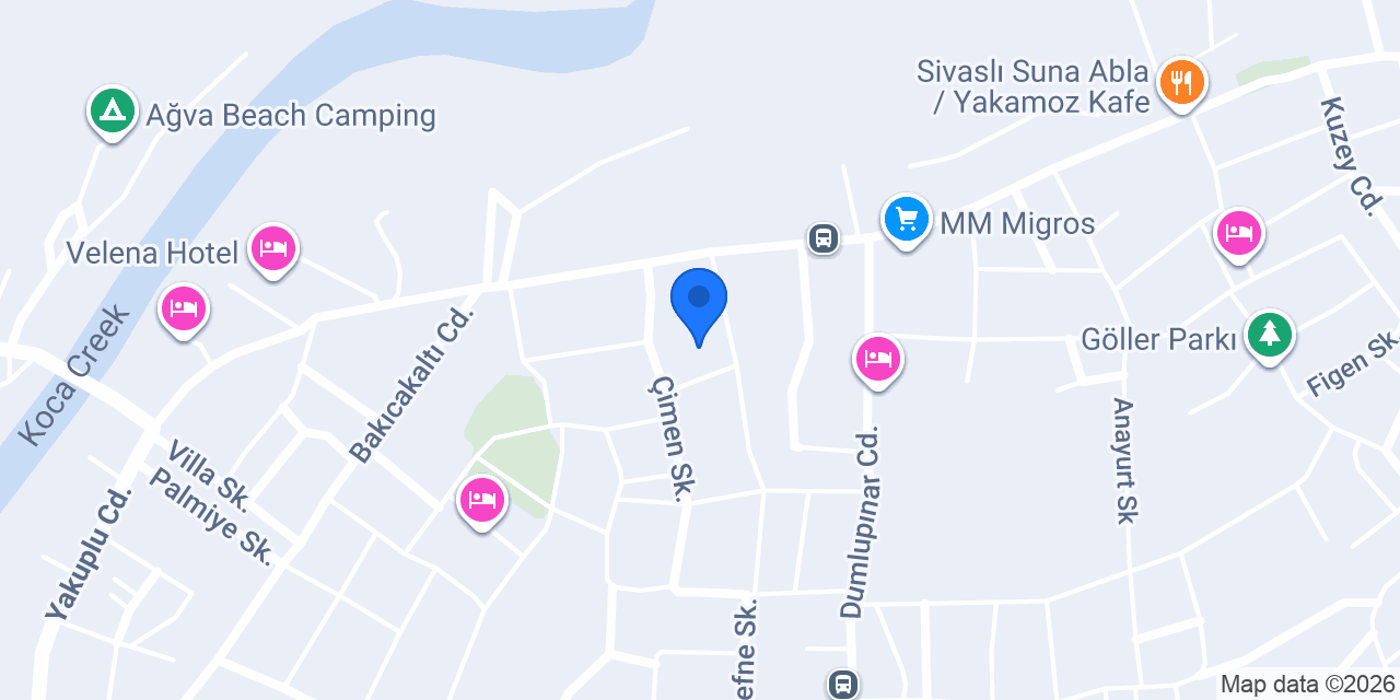 Safir Butik Otel konumu
