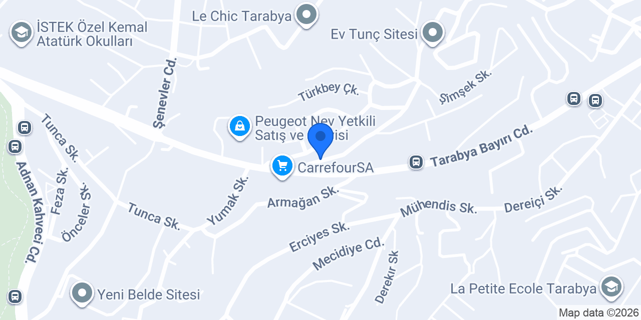 Lea Veteriner Kliniği Tarabya konumu