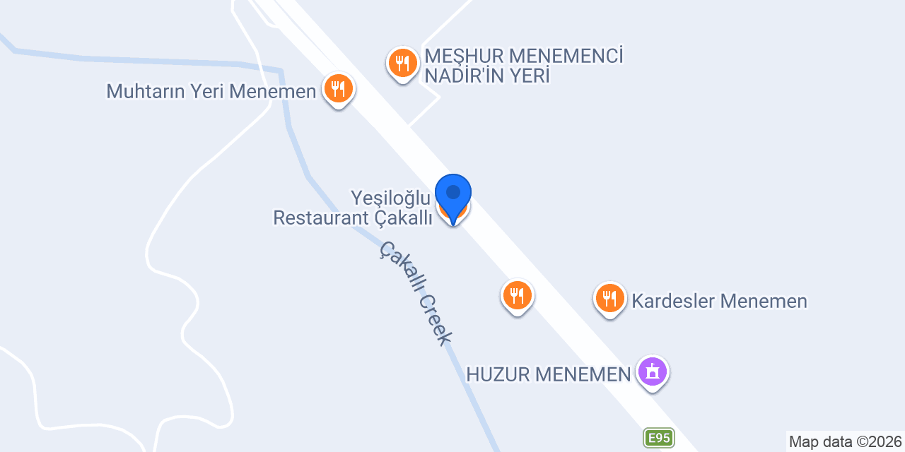 Yeşiloğlu Restaurant Çakallı konumu