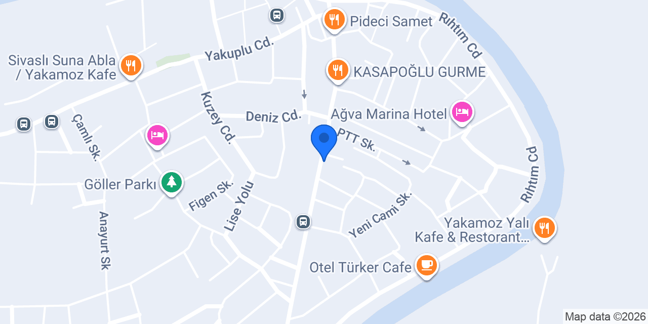 Ağva Otelleri konumu