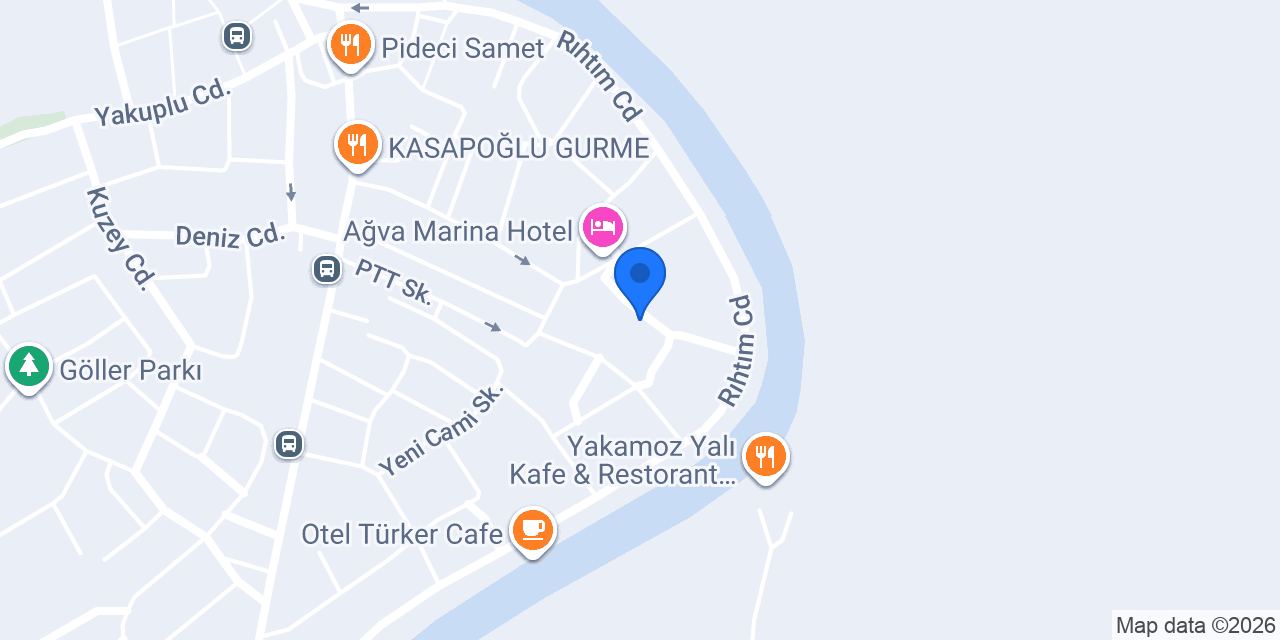 Agva Rex Otel konumu
