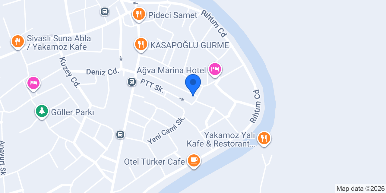 Ağva Özgenur Pansiyon konumu