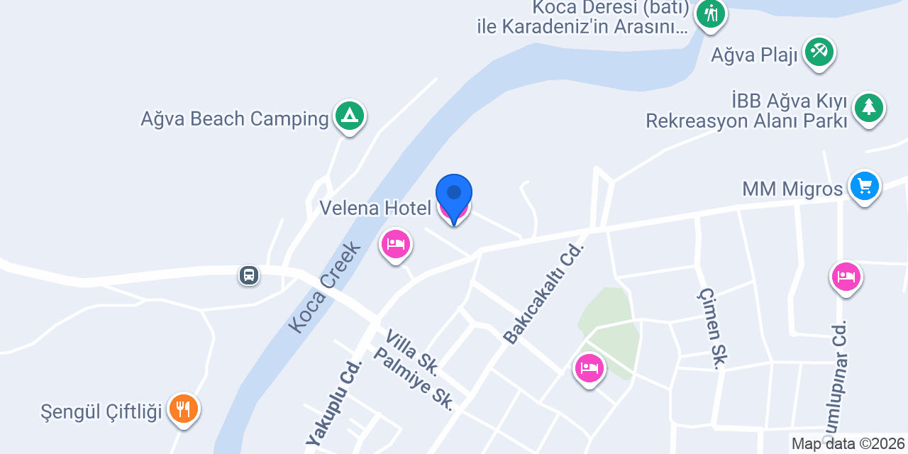 Velena Hotel konumu