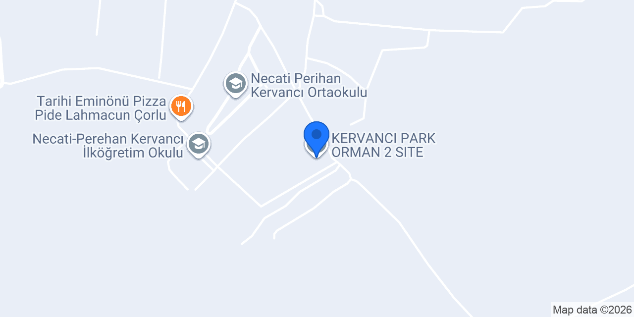 KERVANCI PARK ORMAN 2 SITE konumu