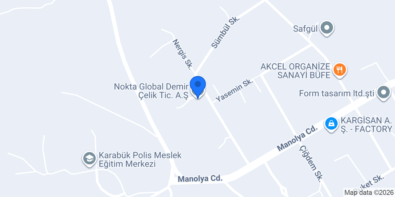 Nokta Global Demir Çelik Tic. A.Ş konumu