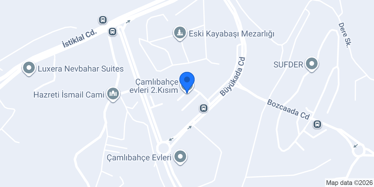 Çamlıbahçe evleri 2.Kısım konumu