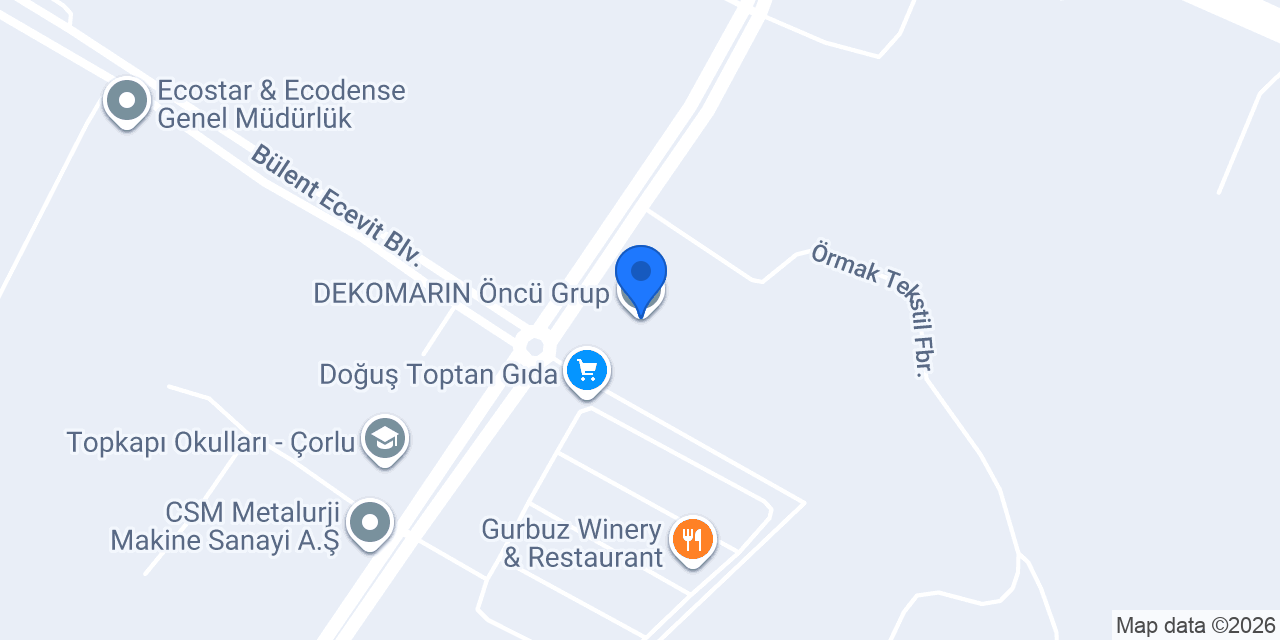 DEKOMARIN Öncü Grup konumu