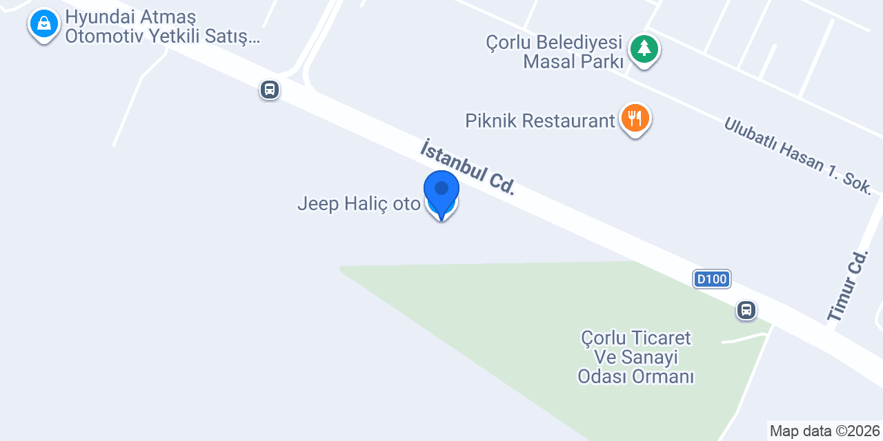 Jeep Haliç oto konumu