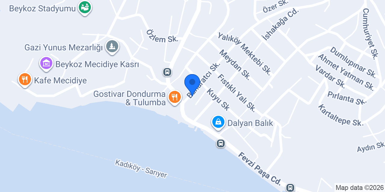 Yalıköy Yufkacısı konumu