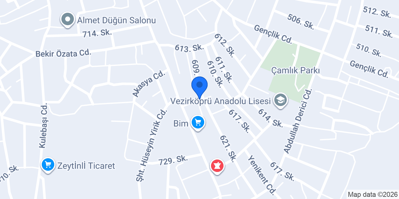 Vezirköprü Elektrik & Tesisat konumu