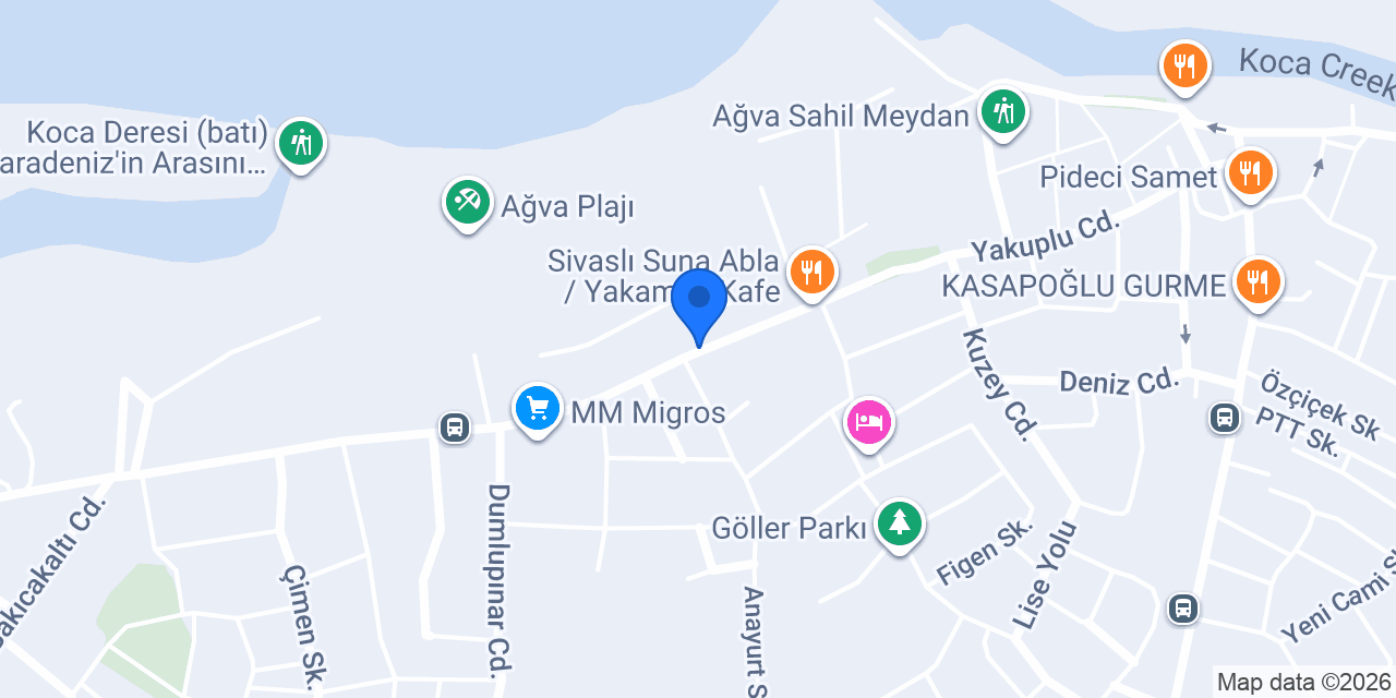 Ağva Muhtarlığı konumu
