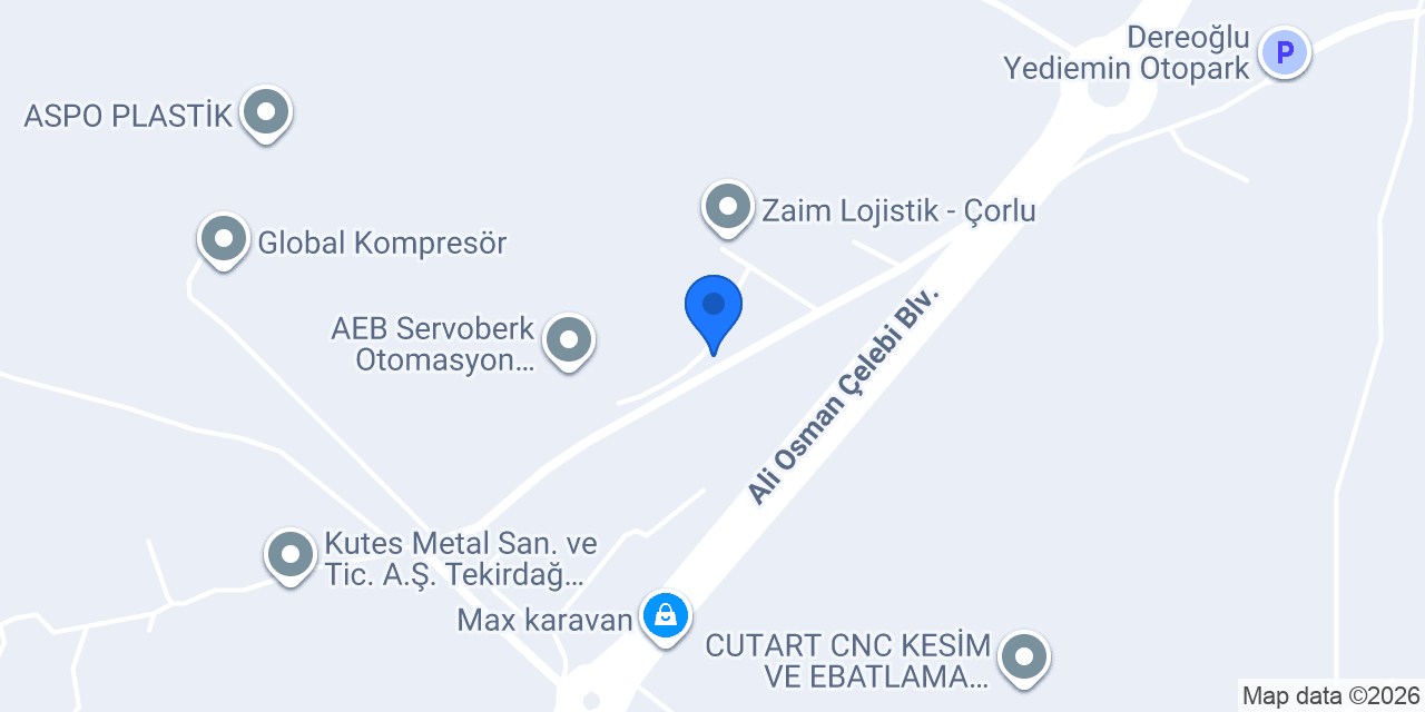 Net çözüm makina konumu