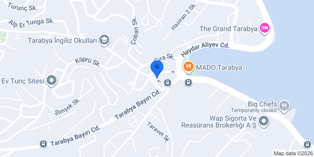 Tarabya Börekçisi konumu