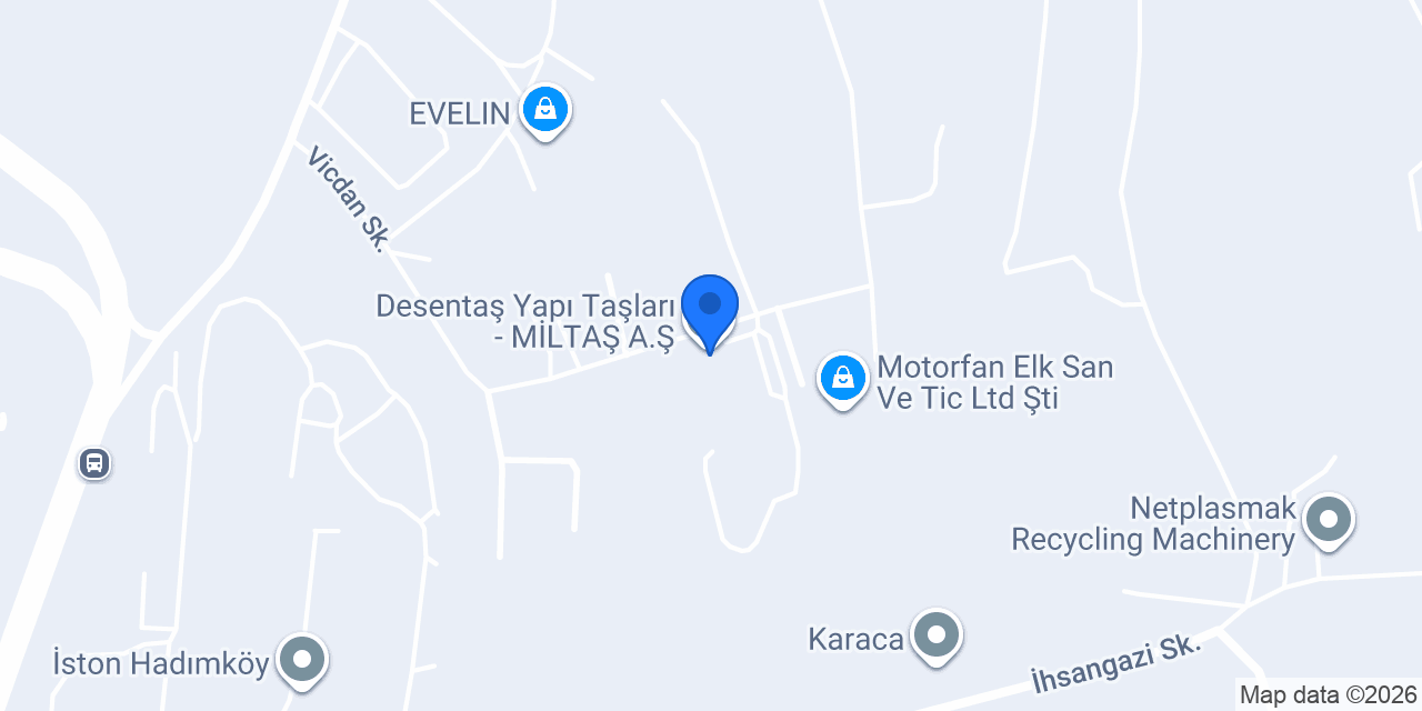 Desentaş Yapı Taşları - MİLTAŞ A.Ş. konumu