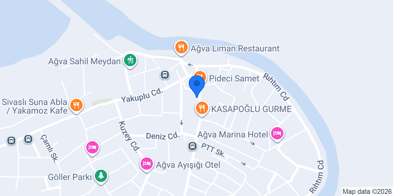 Ağva Börek Salonu konumu