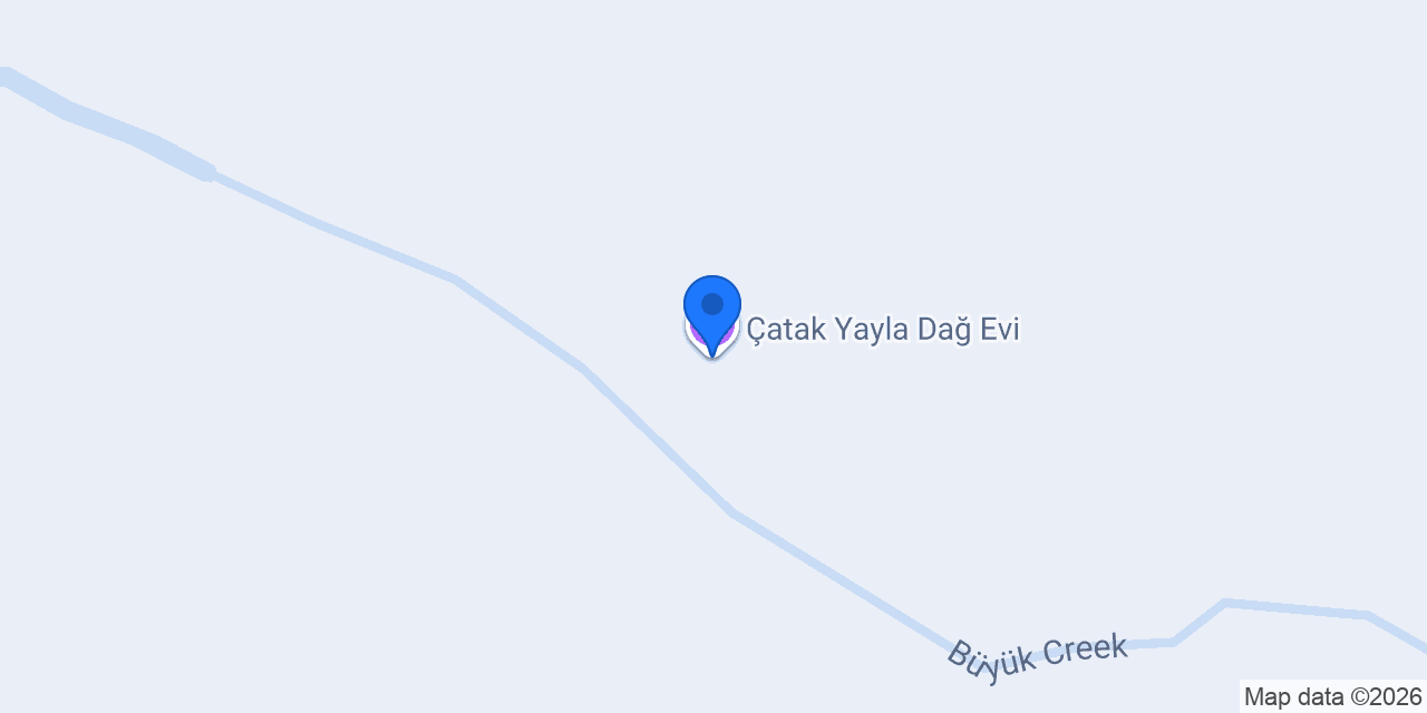 Çatak Yayla Dağ Evi konumu