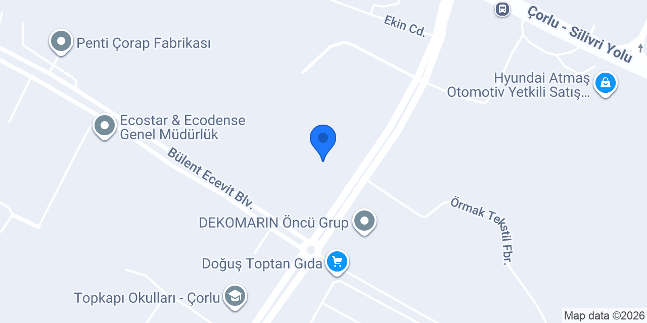 Çorlu Tente konumu