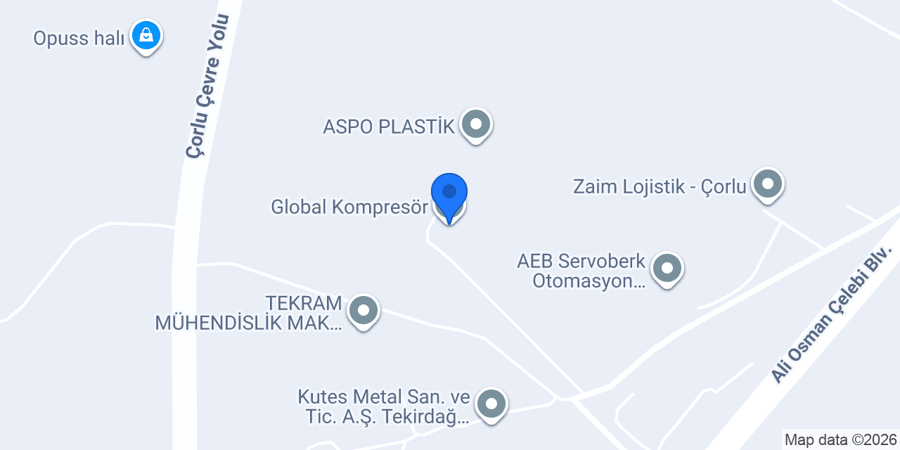 Global Kompresör konumu