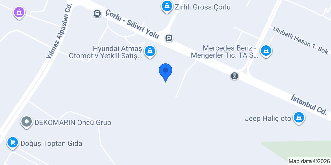 Uygur Oto Çorlu konumu