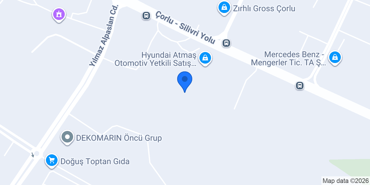 Ayberk Otomotiv Çorlu konumu