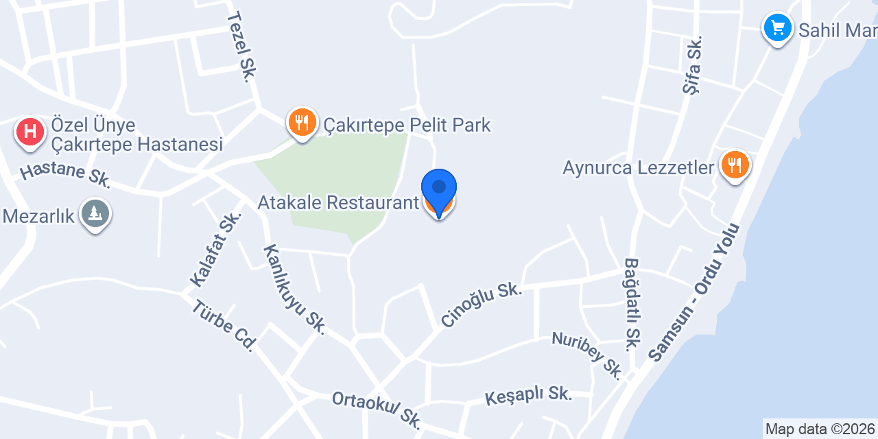 Atakale Restaurant konumu