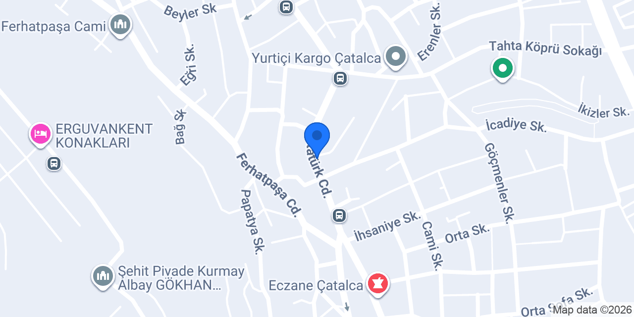 ÇATALCA YÖRESEL konumu
