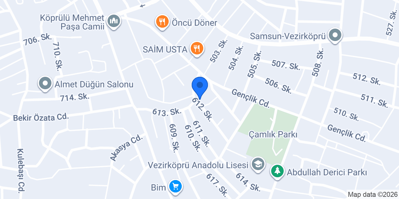 Camlik Kahve konumu