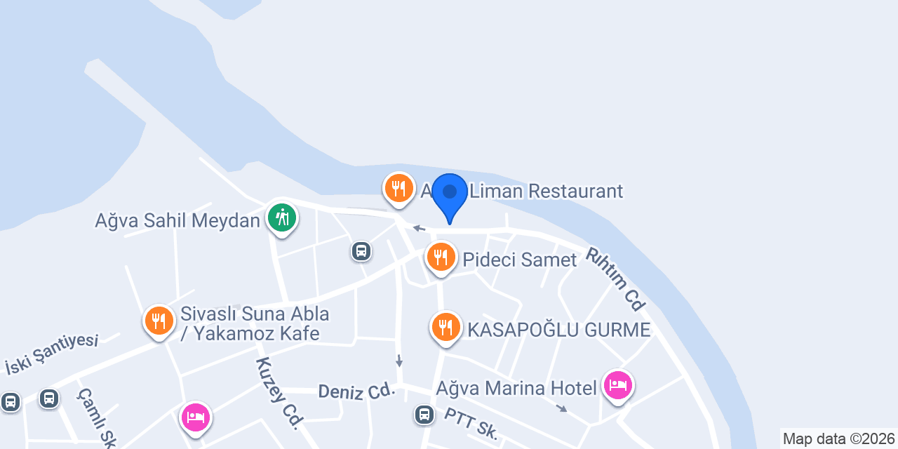 Ağva Pansiyon konumu