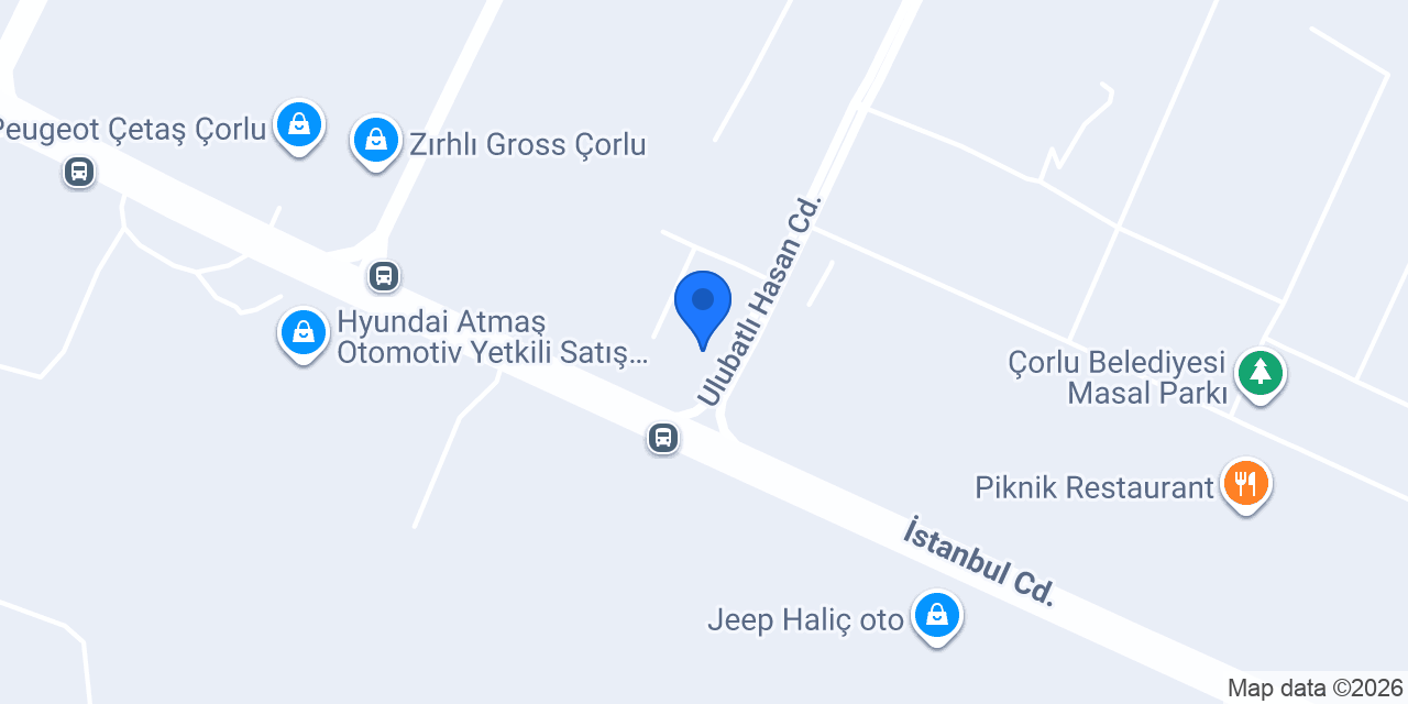 Isuzu Çorlu konumu