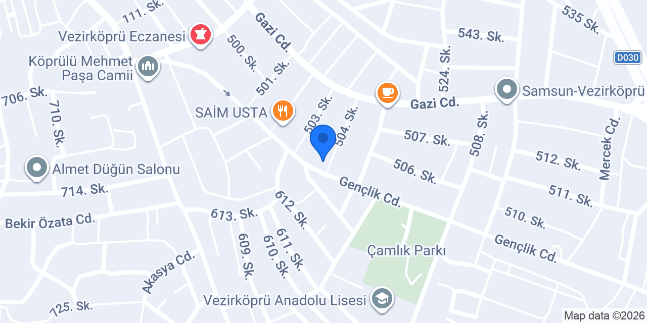 Vezirköprü Saray Perde konumu