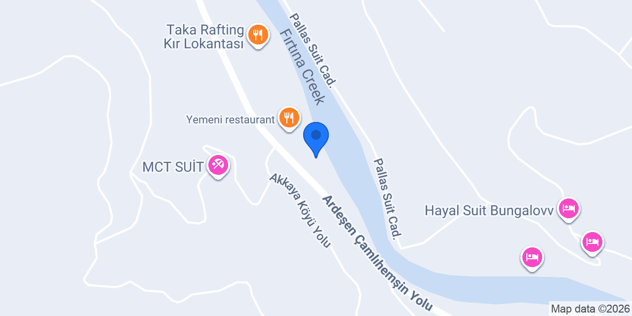 Rize Gofret Bungalov konumu