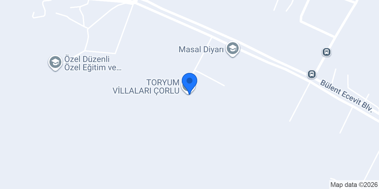 TORYUM VİLLALARI ÇORLU konumu