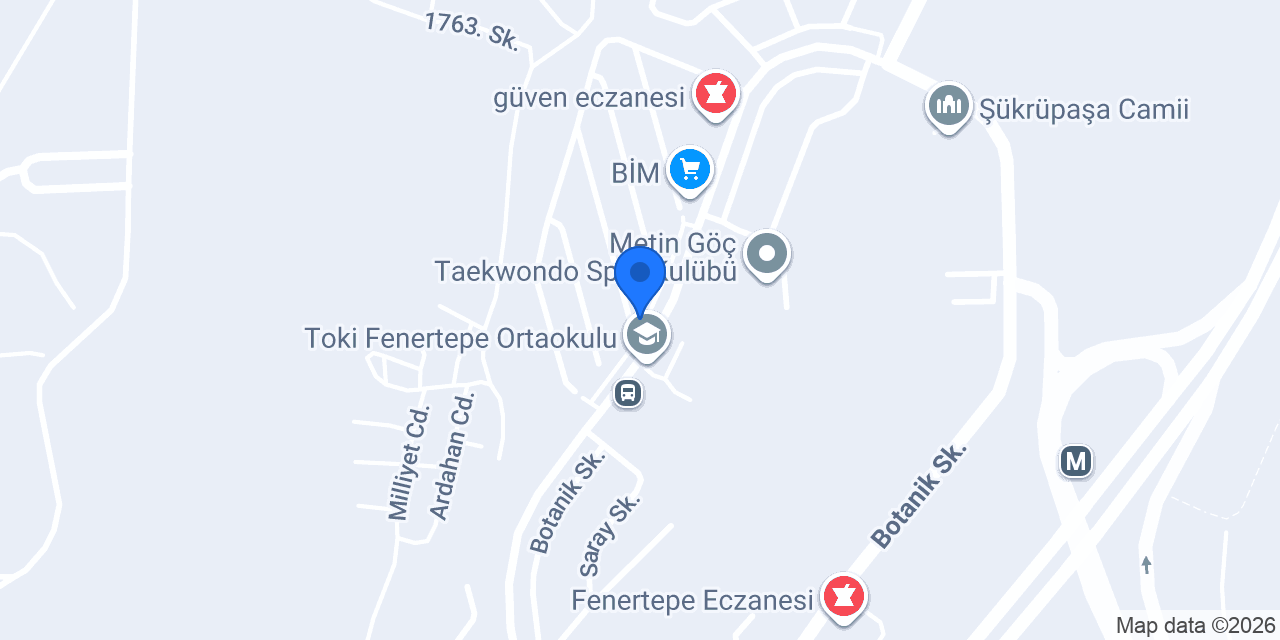 Fırın Mavera ( Fenertepe) konumu