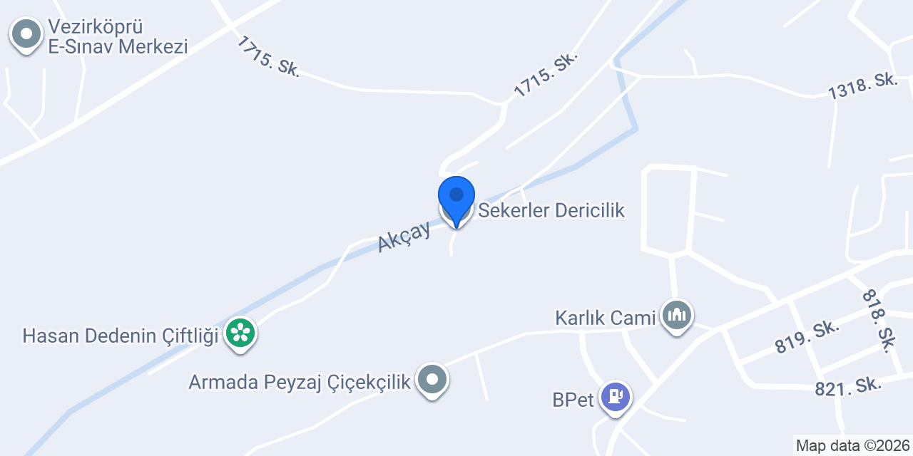 Sekerler Dericilik konumu