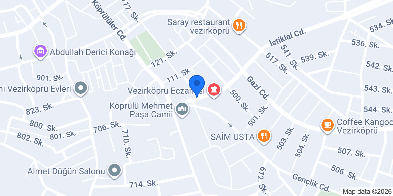 Vezirköprü Anahtarcı ( Çilingir ) konumu
