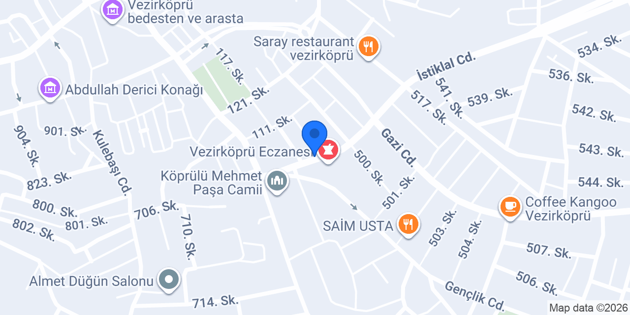 Kısmet Mobilya konumu