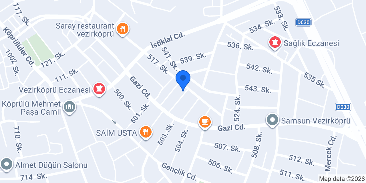 Özvatan Mobilya konumu