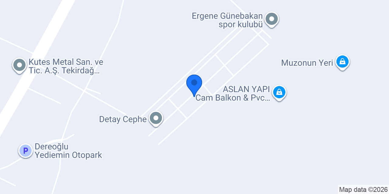 Çorlu Duşakabin konumu
