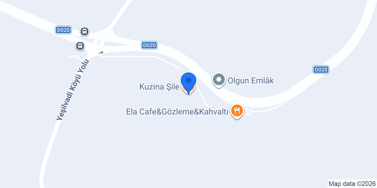 Kuzina Şile konumu