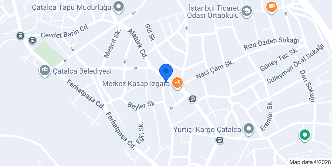 GELECEK PARTİSİ ÇATALCA İLÇE BAŞKANLIĞI konumu