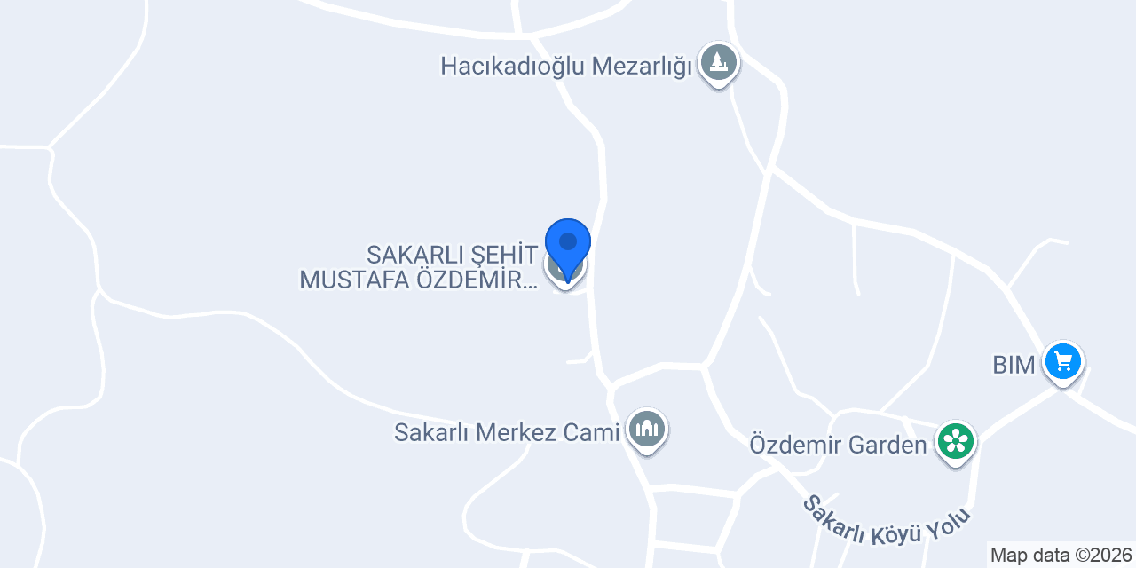 SAKARLI ŞEHİT MUSTAFA ÖZDEMİR İLKOKULU konumu